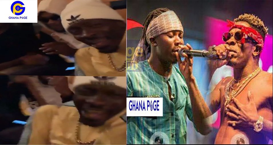 Shatta Wale boogies to Stonebwoy’s ‘Top Skanka’ song at a night club