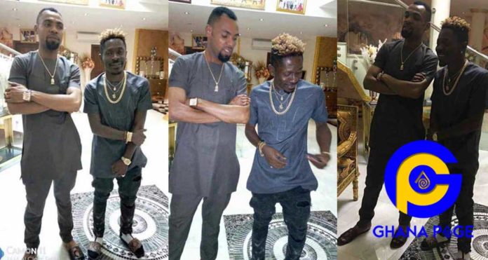 Photos from Shatta Wale's visit to Rev. Obofuor