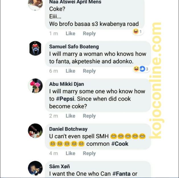 Social media users mock Yaa Jackson for typing 'cook' as "COKE"