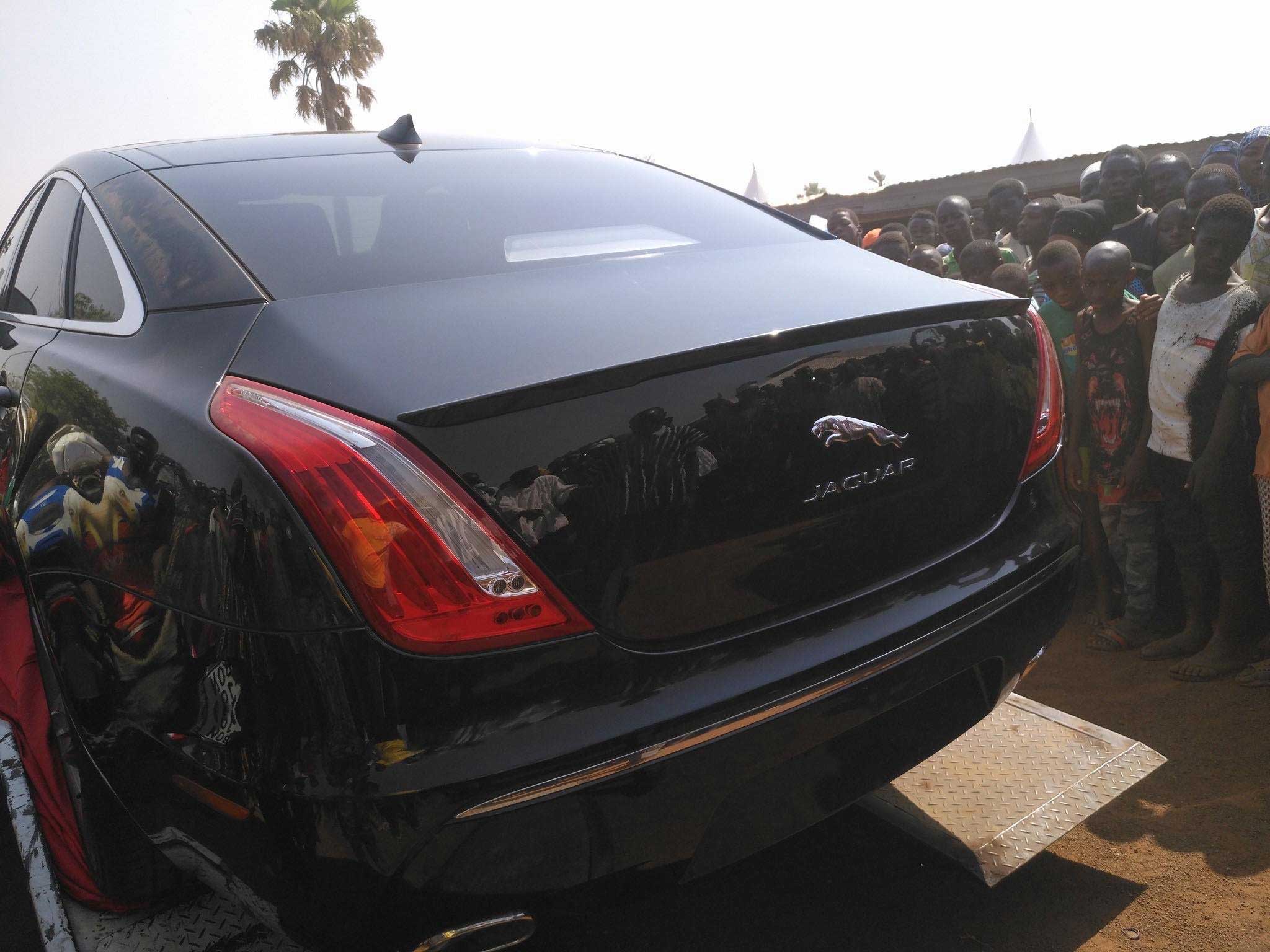 Nana Addo's customized Jaguar gift for Yaa-Naa