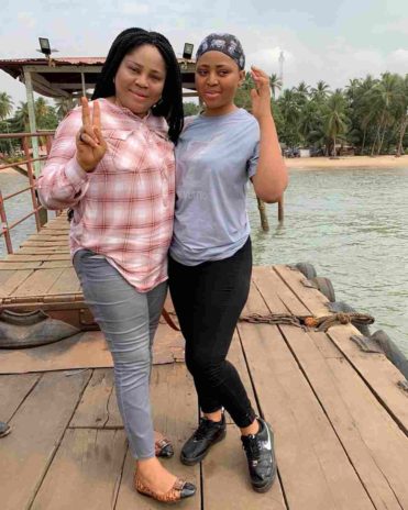 Regina Daniels and mother 