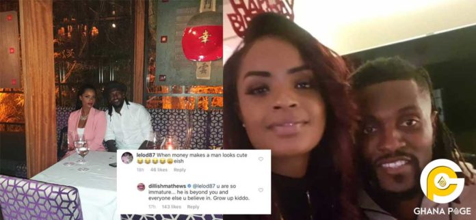 Dillish Matthews blasts social media user for calling Adebayor ugly