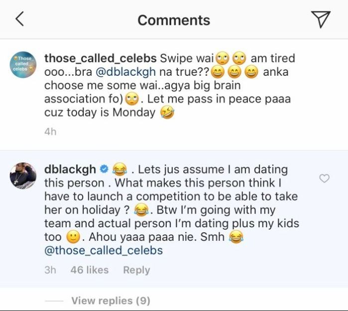D-Black allegedly dating and 'chopping' a KNUST student called Jameela