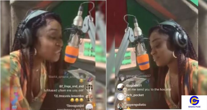 Efia Odo turns rapper; composes a diss song for all 'fork' boys