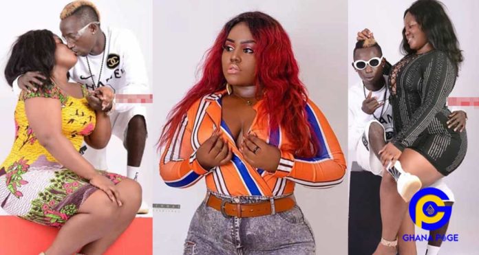 Photos of Patapaa in a passionate kiss with his new bootylicious girlfriend goes viral [SEE]