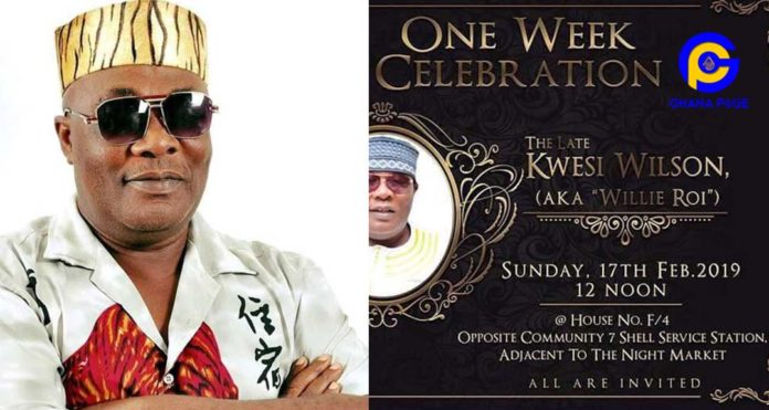Willi Roi's One week celebration today-Here's all you need to know