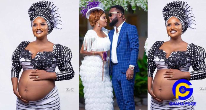 Photos:Nana Ama Mcbrown shares beautiful baby bump photos few days after delivering in Canada