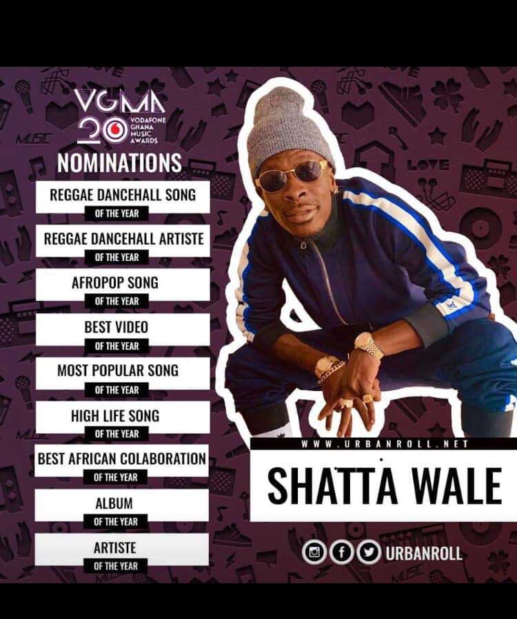 VGMA 2019:Categories Sarkodie,Shatta &Medikal have been nominated in Shatta Wale Nomination VGMA 2019 - VGMA 2019:Categories Sarkodie,Shatta &Medikal have been nominated in