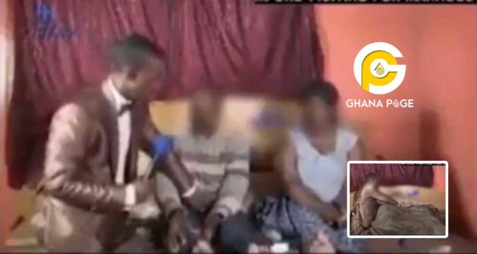 A video of pastor rubbing a woman's cl1t as her husband makes love to her in church goes viral
