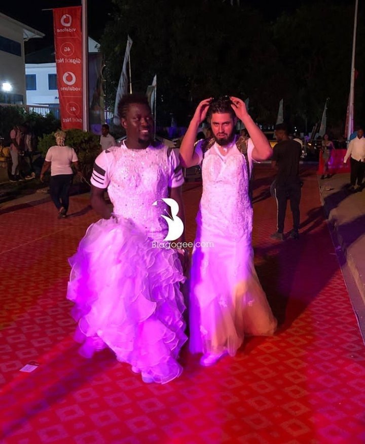 The guys who wore wedding gowns to the VGMAs