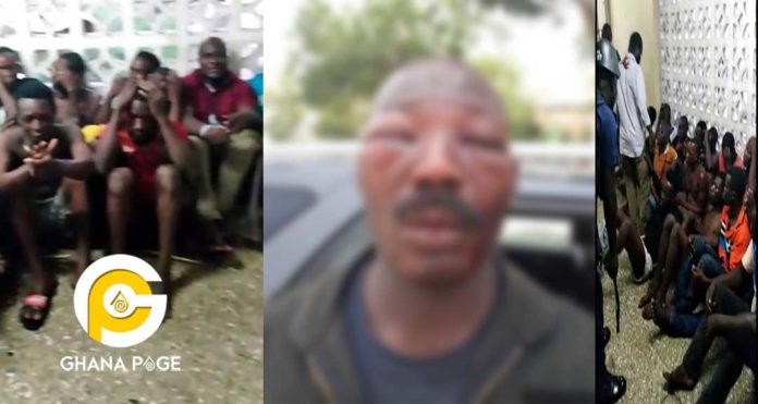 Update: 20 Amasaman residents arrested for beating a SWAT Unit Police officer to a pulp [Video]
