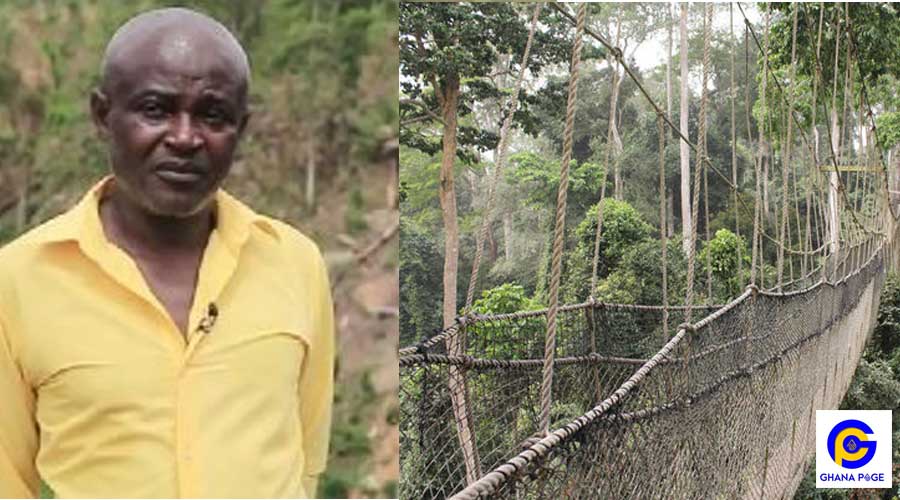 Here is Kenneth Asare, the man responsible for all canopy walkways in Ghana