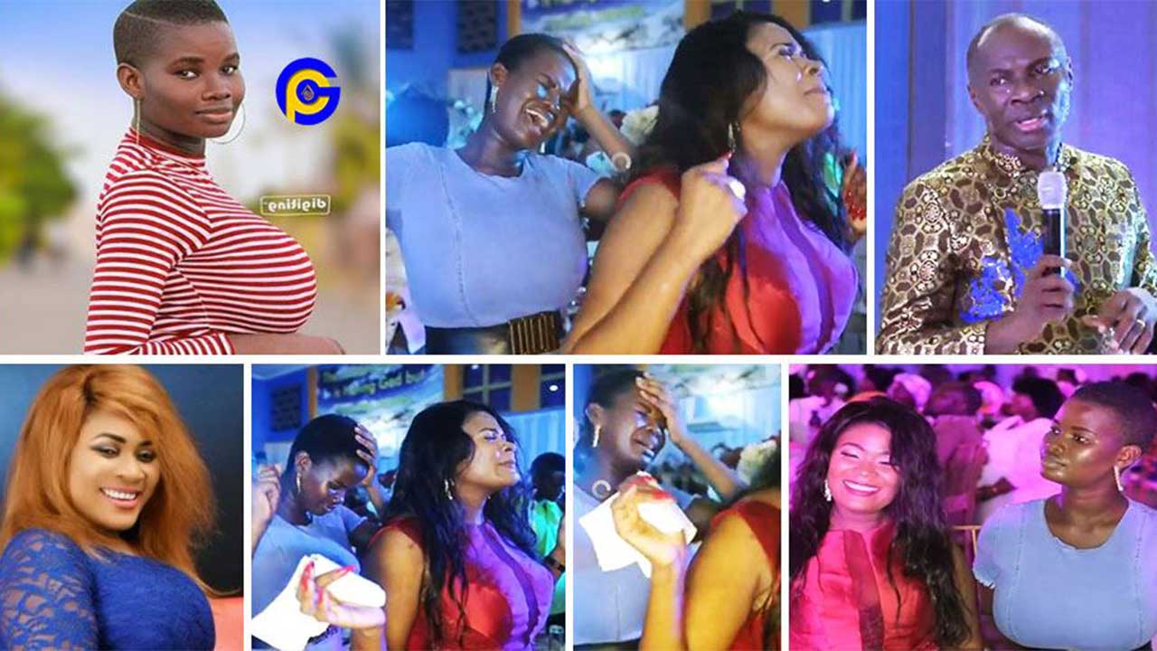 Nayas and Pamela Odame became highly spiritual at Prophet Badu Kobi's birthday party