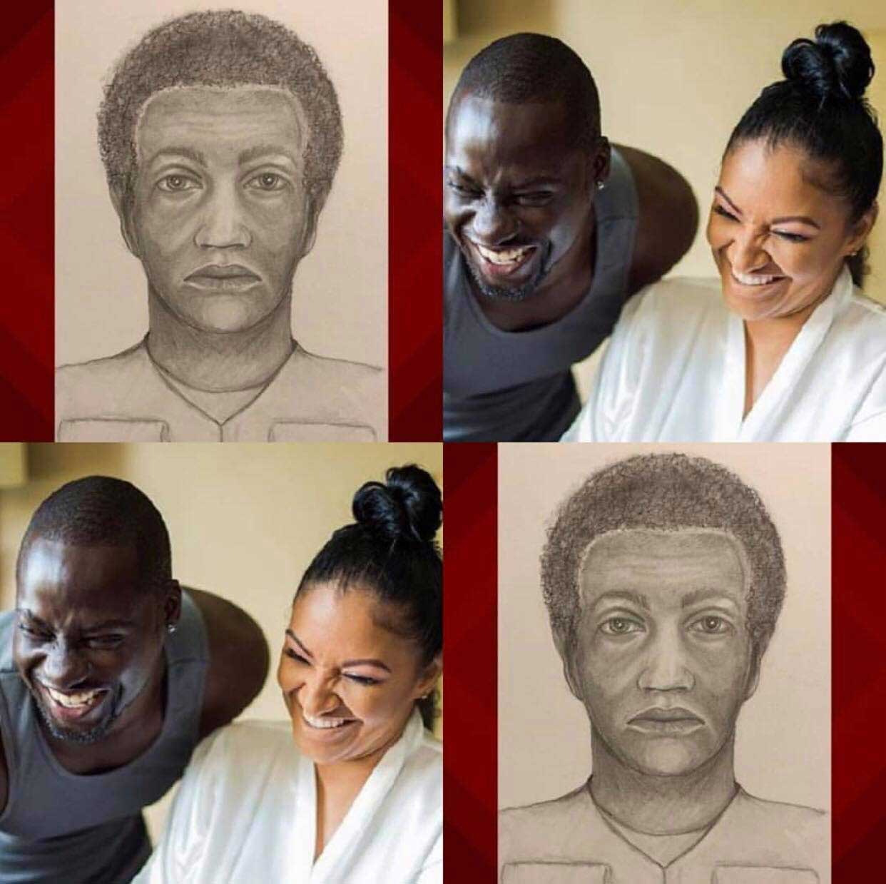 Maryland police release sketch of the man who killed Chris Attoh’s wife sketch man killed Chris Attoh wife - Maryland police release sketch of the man who killed Chris Attoh’s wife