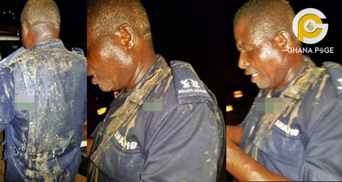 Photos: Angry woman pours hot palm nut soup on the Praso Police Commander