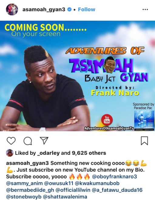 footballer-musician, Asamoah Gyan now turns into an actor - screenshot