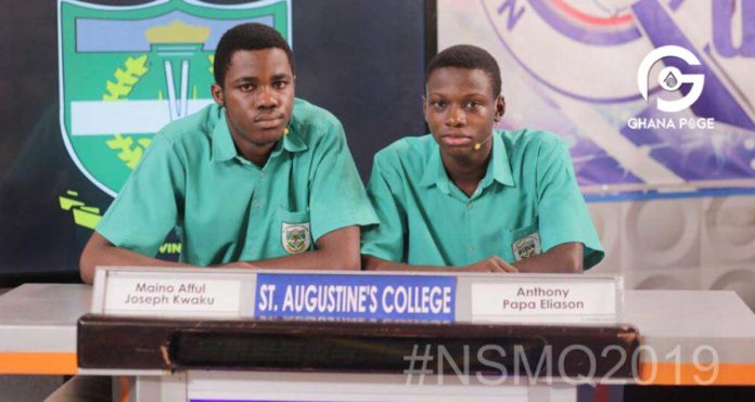 Champions: St. Augustine’s College wins 2019 National Science and Maths Quiz (NSMQ)