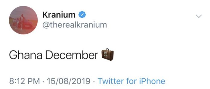 Kranium Set To Visit Ghana