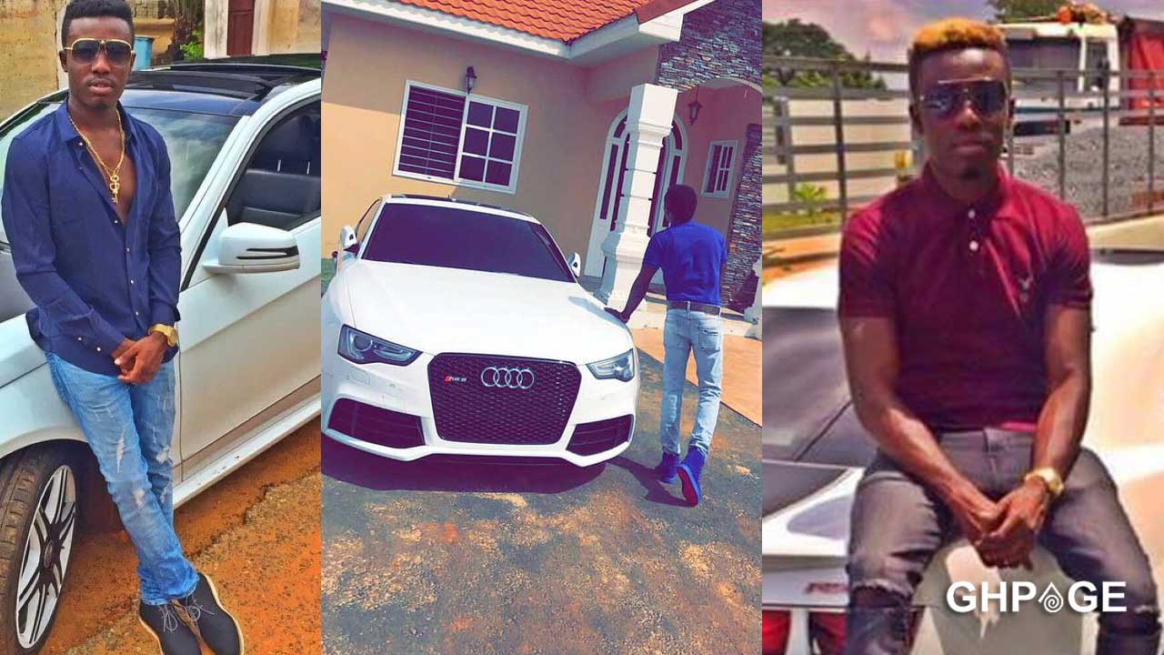 Criss Waddle shows off his fleet of expensive cars parked in his garage