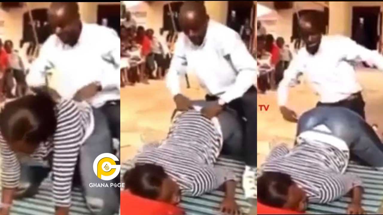 A video of a pastor demonstrating to his church members how best to give do...