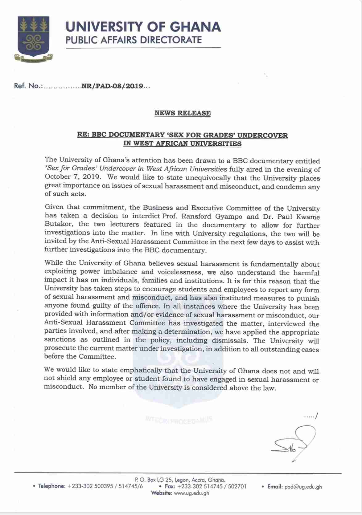 University of Ghana interdicts Professor Ransford Gyampo and Dr. Paul ...