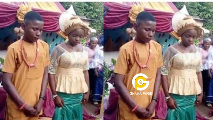 17yrs old boy marries his 16yrs old girlfriend in a beautiful traditional wedding ceremony (Photos)