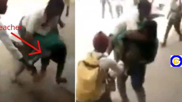 Angry-SHS-students-gang-up-to-pitilessly-beat-teacher-in-school-for-punishing-one-of-them