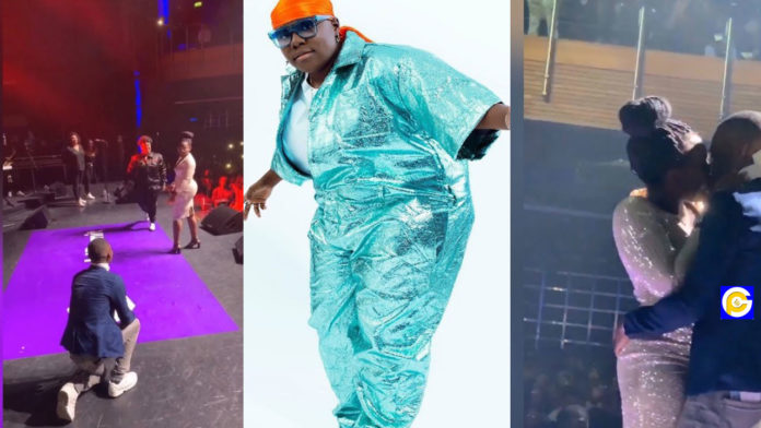 Man-proposes-to-girlfriend-during-Teni-billionaire-concert-in-London