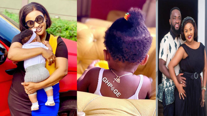 Pre-birthday photos of Baby Maxin, Mcbrown's daughter hit online-Her face shows for the 1st time