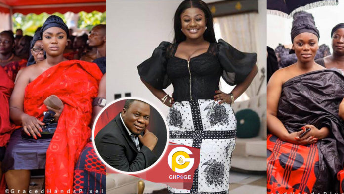 4th wife of Dr. Kweku Oteng, Akua GMB and Linda Akosua Achiaa (The 5th wife) clashed at the billionaire's mother's funeral