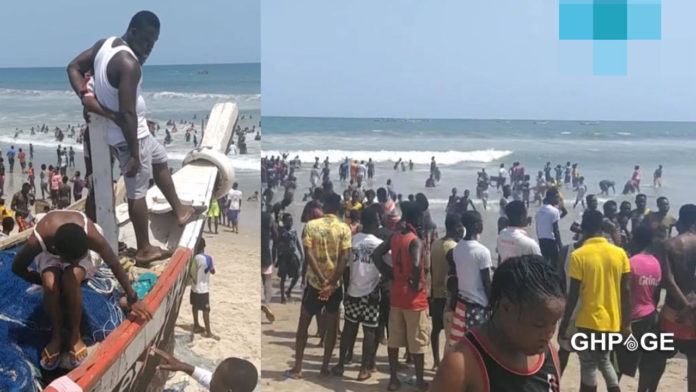 Ghana Police reacts to Chorkor youth defying lockdown to chill at the beach