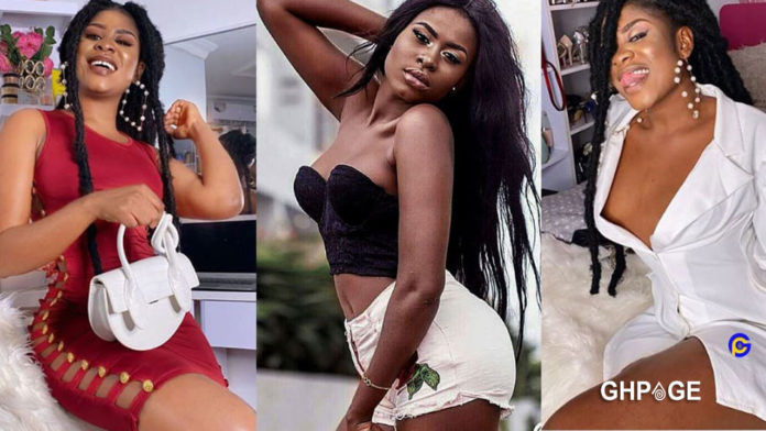 Evolution of Yaa Jackson from a young dark girl into a fair young lady - Social media users react
