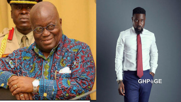 Sarkodie pleads with Akuffo Addo to open the border for 2 days because he wants to come home