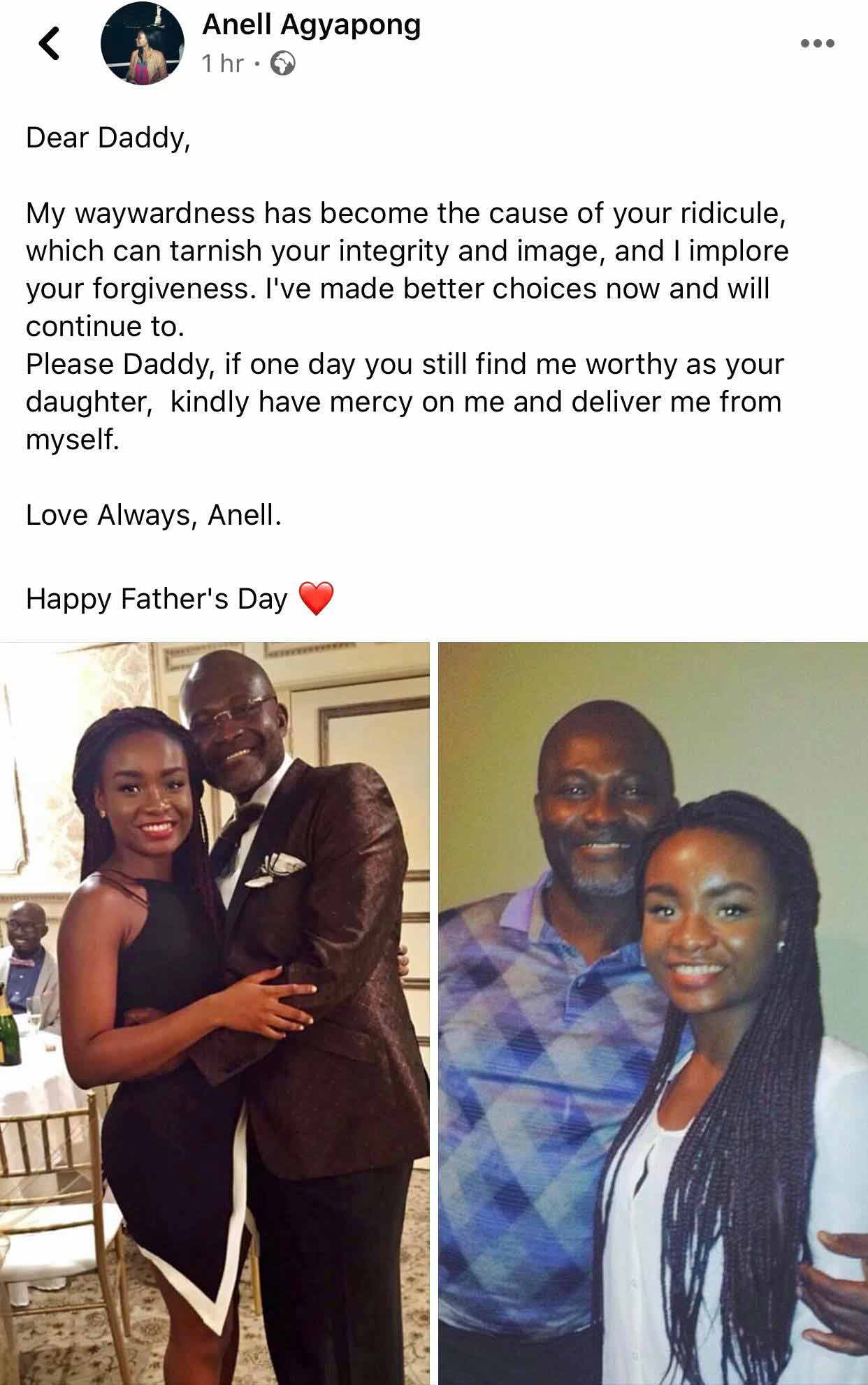 Kennedy Agyapong and daughter, Anell Agyapong