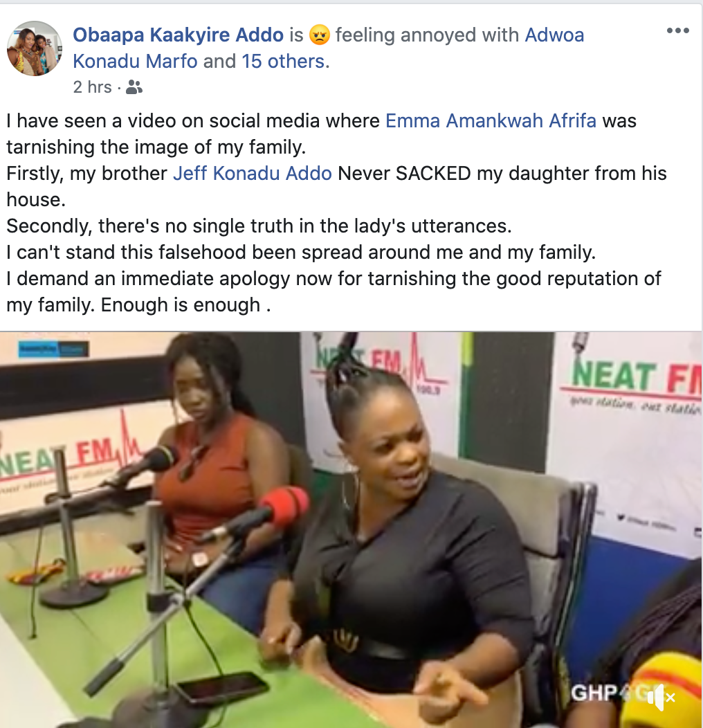 Wendy Shay's mother reaction