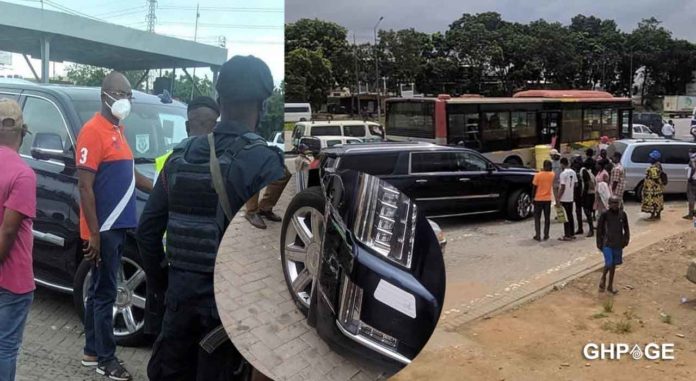 Bus-Driver-in-trouble-for-hitting-Kennedy-Agyapong's-escalade-at-Nsawam