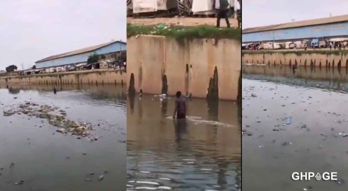 Robber-jumps-into-river-to-escape-mob-attack-at-Kwame-Nkrumah-Circle
