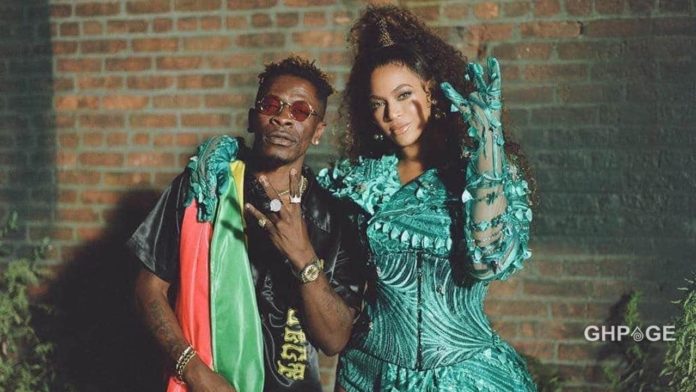 King Shatta Wale and Queen Shatta Wale during the music video shoot in Ghana for 