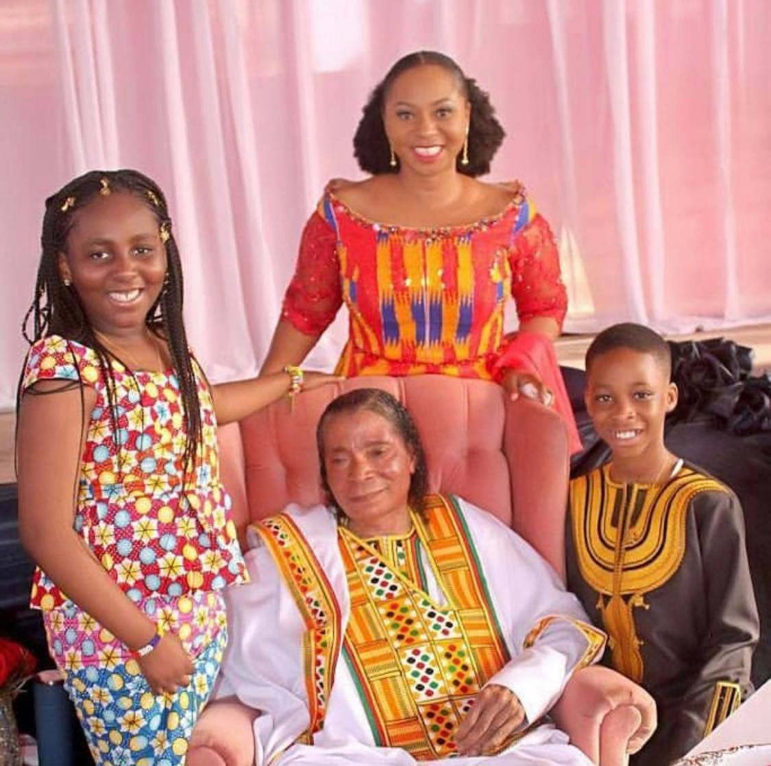 Adwoa Safo, her children and father 