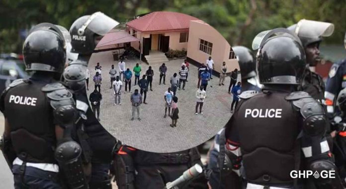 Ghana-Police-arrest-33-fraudsters-in-a-dawn-Police-raid-in-Accra