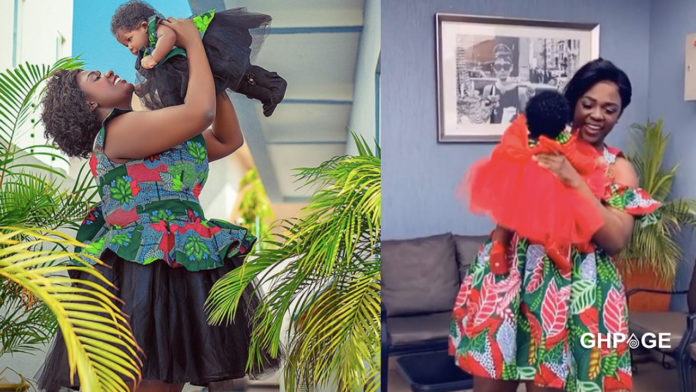 Netizens start comparison after Tracey Boakye dropped a full photo of her daughter