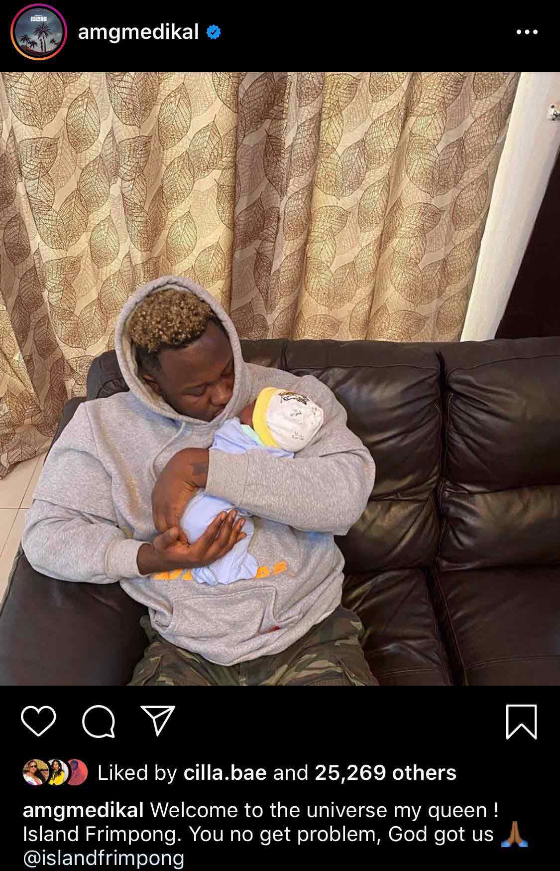 Fella Makafui and Medikal's daughter Island Frimpong unveiled