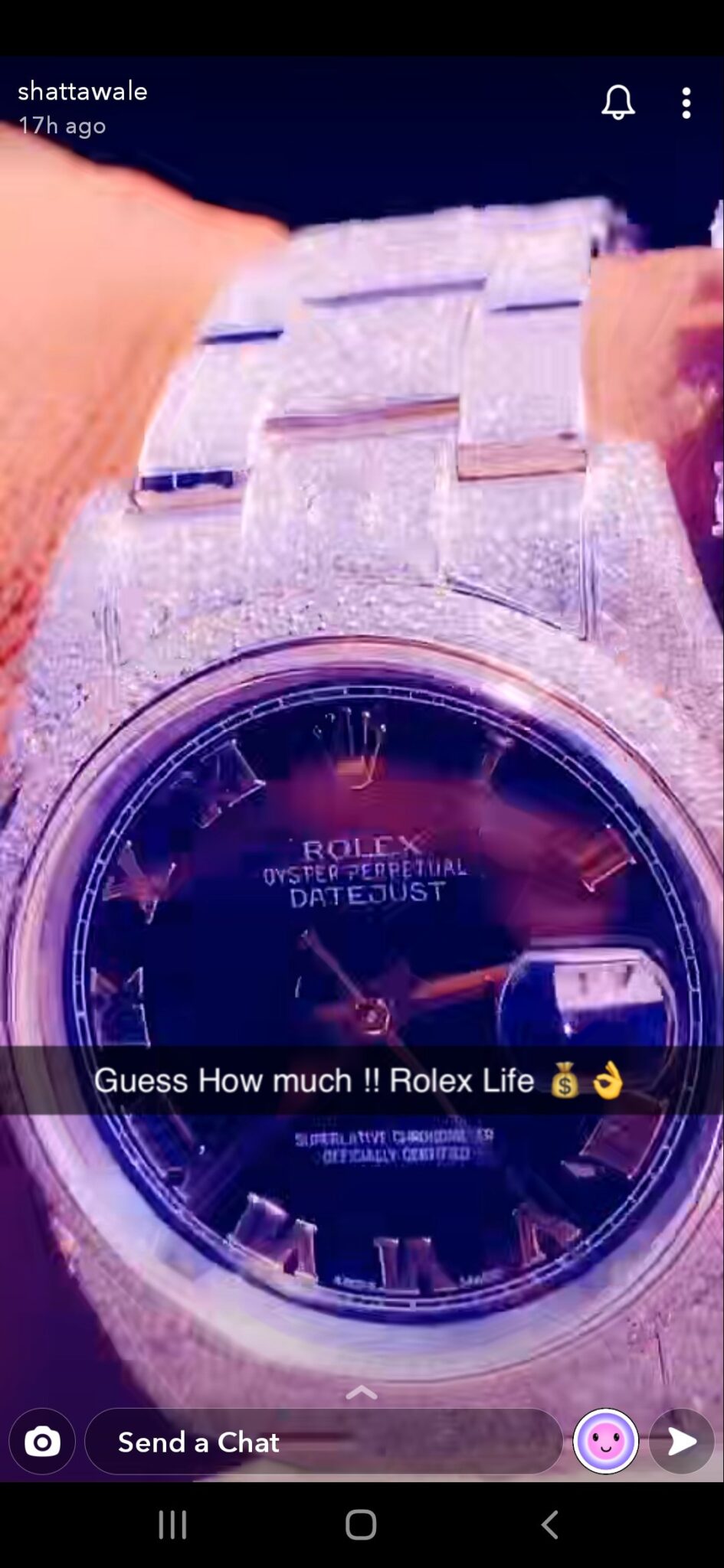 Shatta Wale Rolex watch
