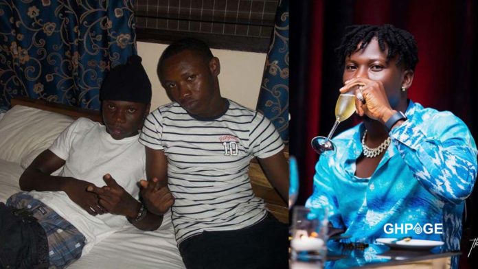 Stonebwoy and Saddick Assah aka Sleeky, music promoter in Takoradi