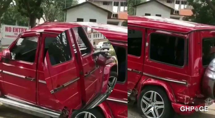 Student-crashes-G-Wagon-he-rented-to-impress-a-girl-on-the-campus