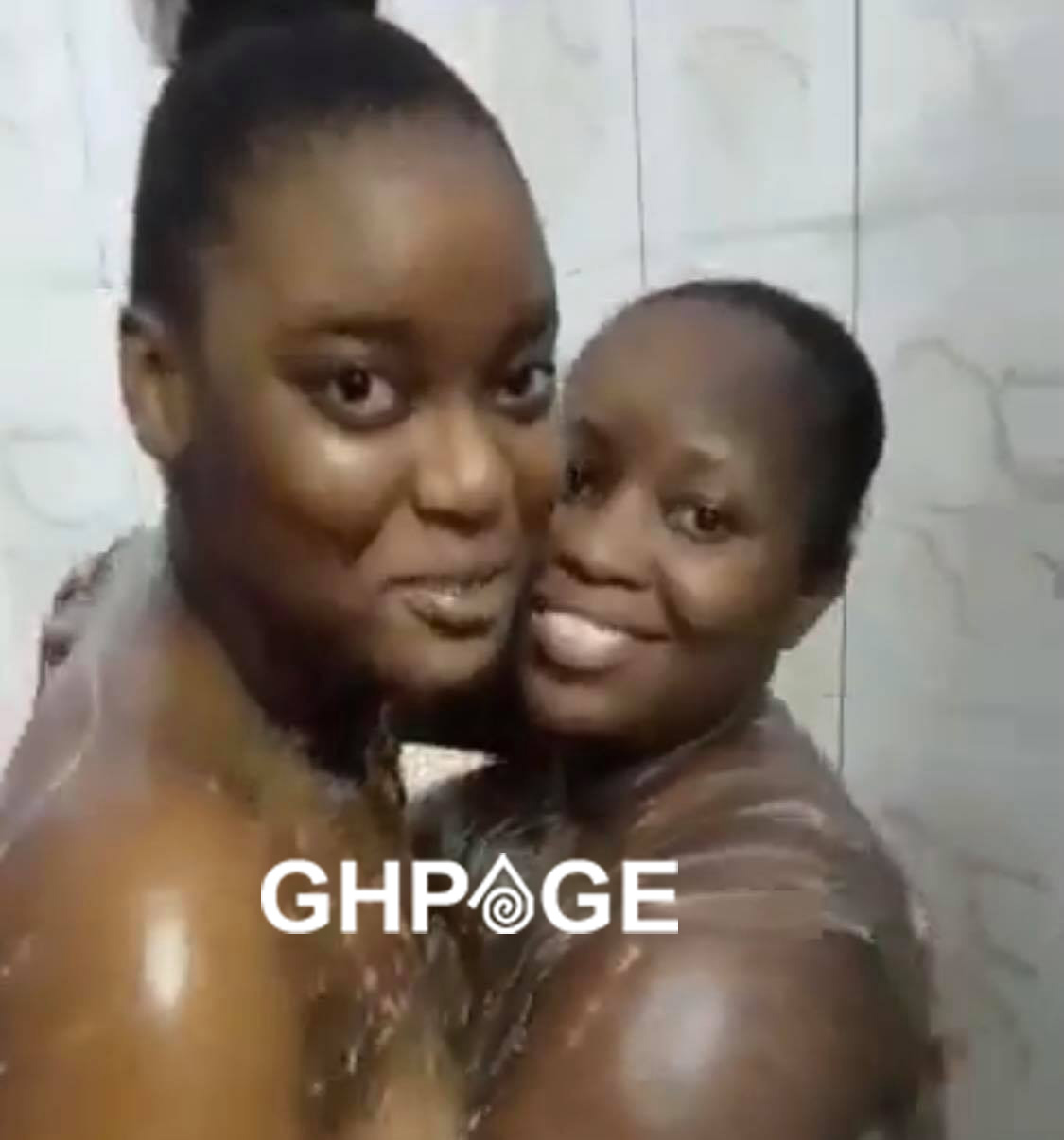 Bathroom video of Ghanaian lesbobo soldiers who got married hits online -  GhPage