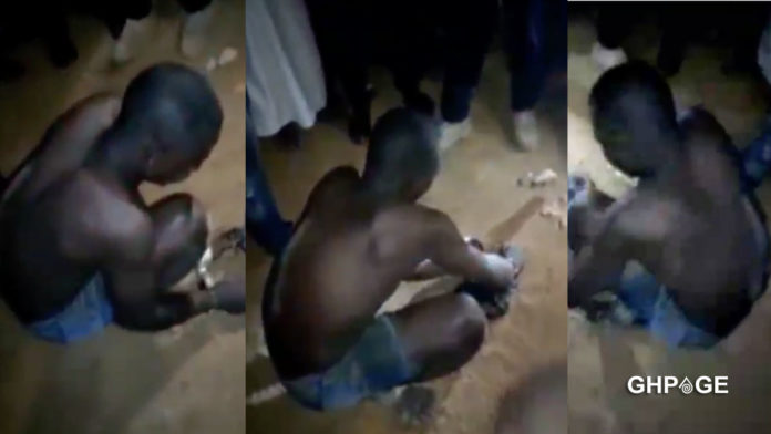 Man caught planting juju at the house of NPP Parliamentary Candidate