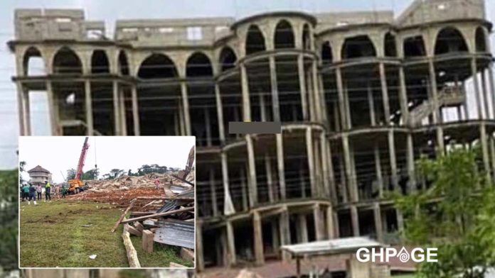 Prophet Akoa Isaac's church that collapsed