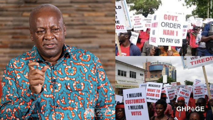 I never said I'll pay Menzgold customers when I win the elections - Mahama