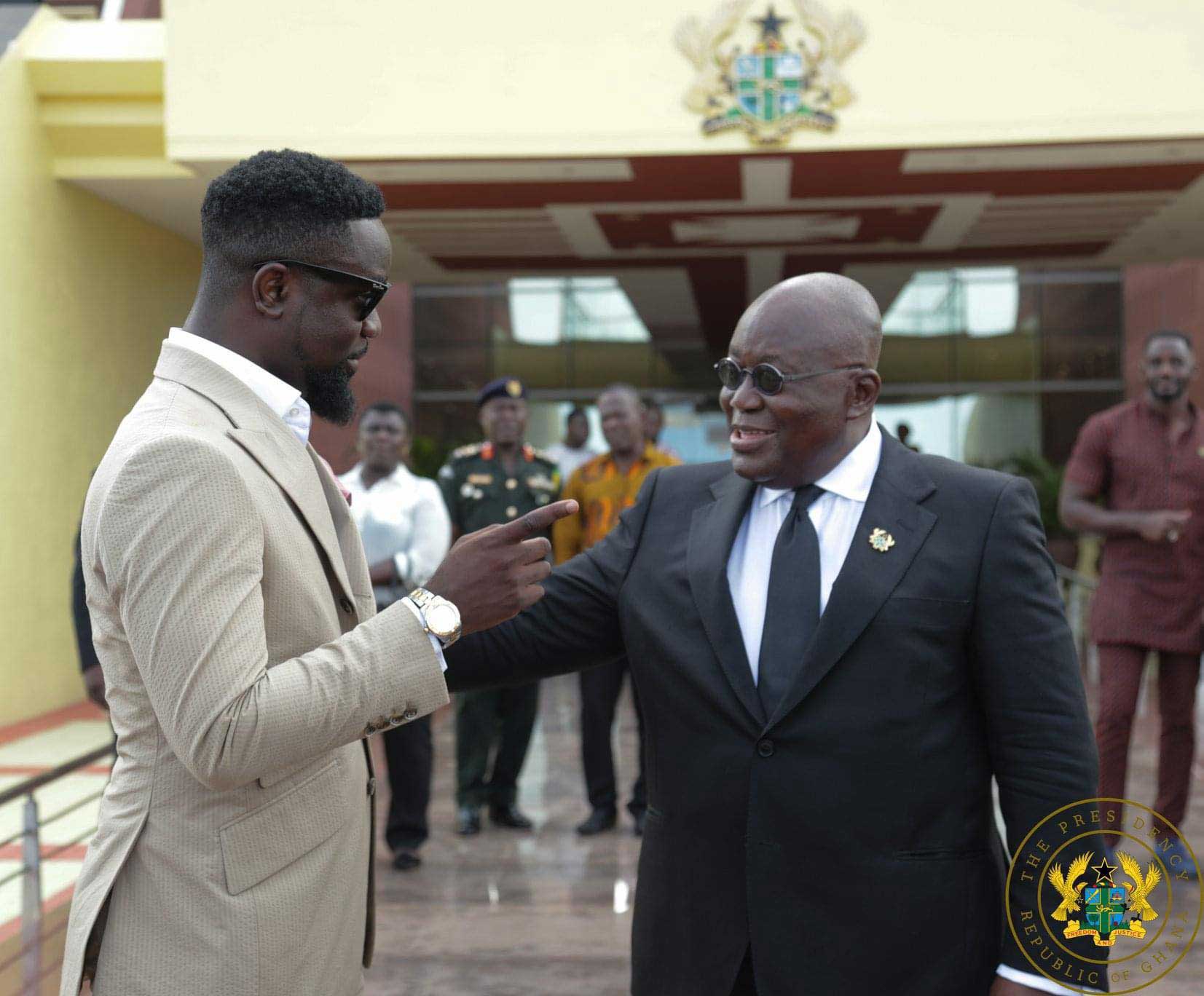 Sarkodie and Nana Addo